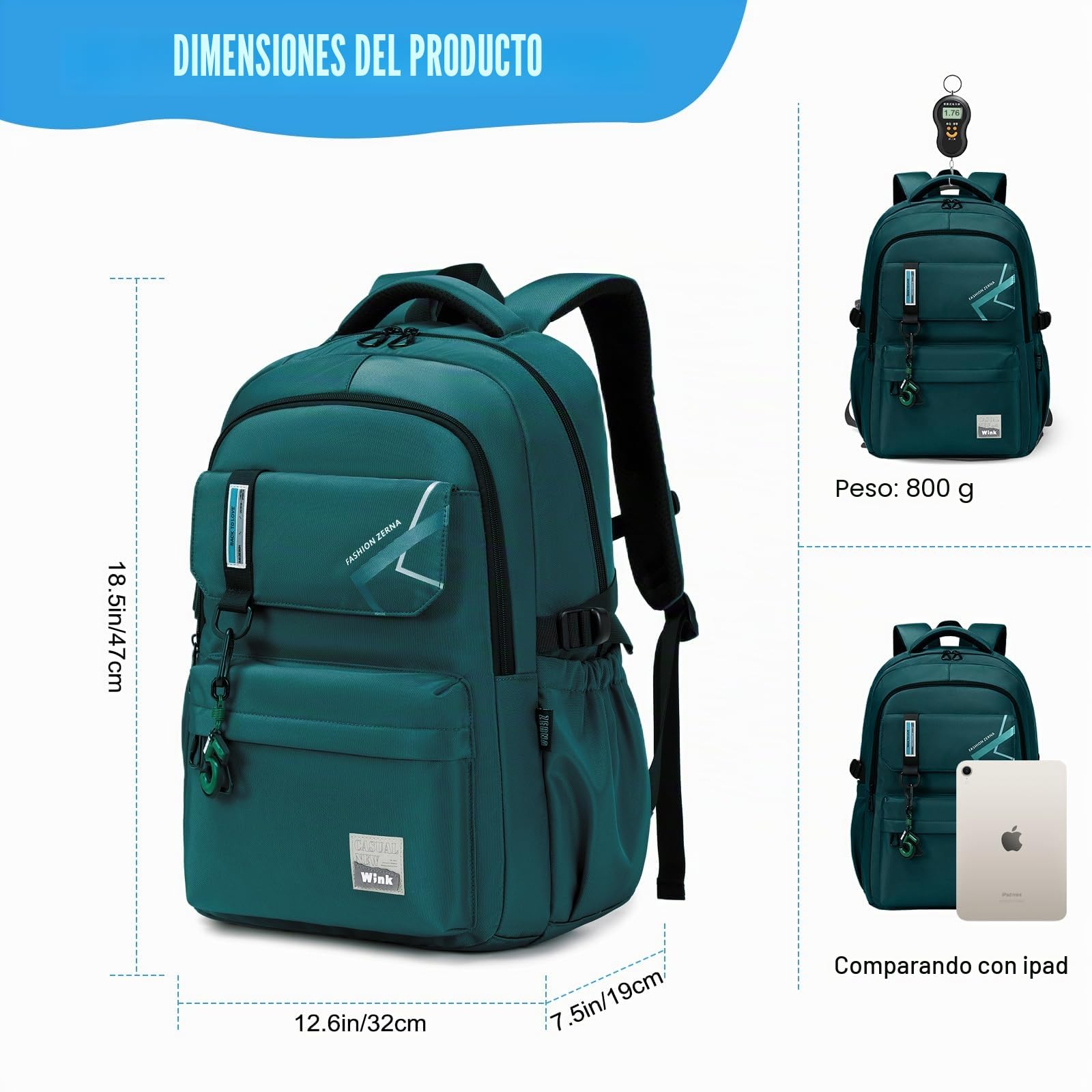 ZHIERNA Mochila escolar para niños, adolescentes, niñas, mochila escolar, mochila para niños de 8, 10, 14 años, mochila escolar grande para regalos escolares, escuela primaria o escuela secundaria