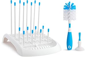 Munchkin Fold Baby Bottle Countertop Drying Rack, Grey