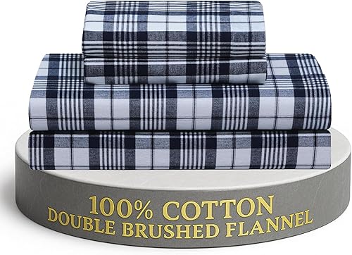 FEATHER & STITCH NEW YORK juego de sábanas de franela de algodón, para colchones altos, sábanas cálidas, acogedoras, ligeras, para invierno