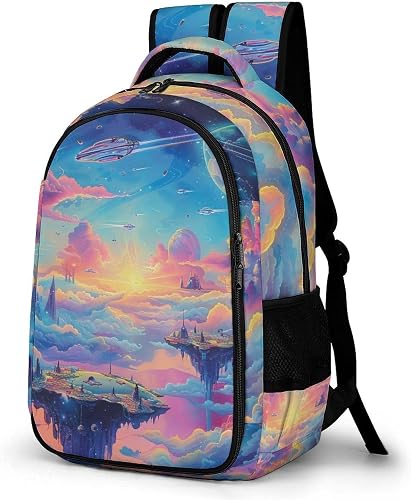 Cartable Coloré Cosmos CM1 CM2 pour Garçon et Fille Sac d WECECE