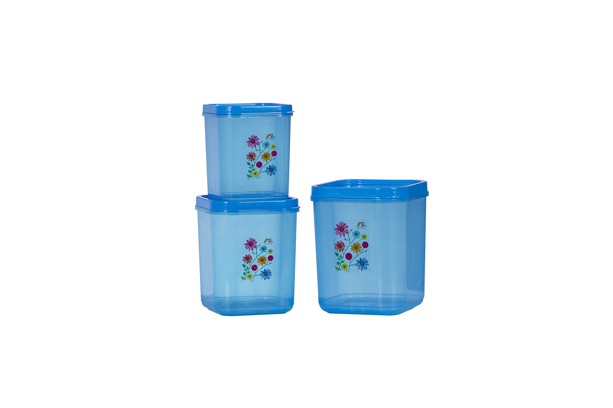 Buy ME Plast Plastic Storage Container set square for Rice, Flour, Food