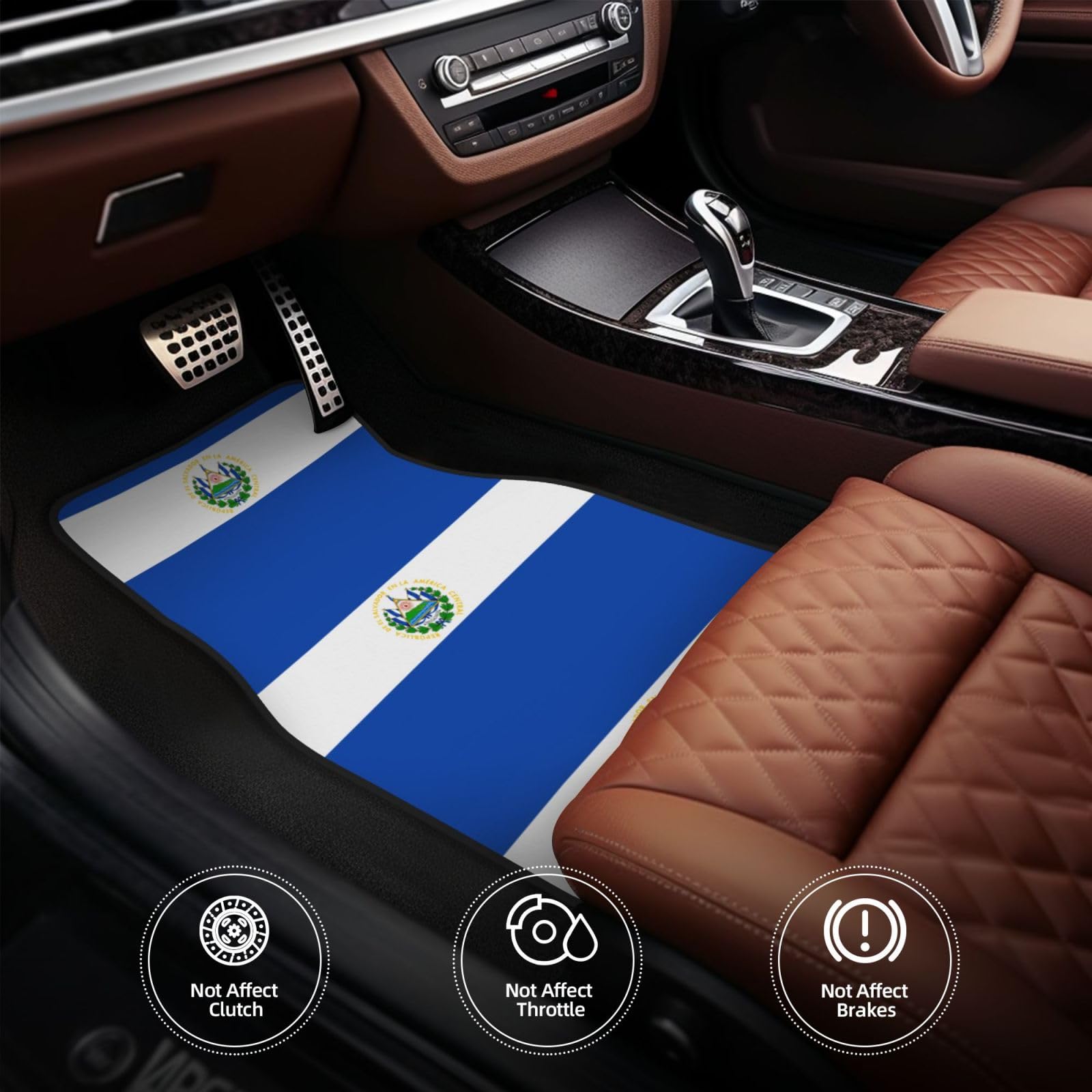 Lot de 4 tapis de sol en néoprène imperméable pour voiture