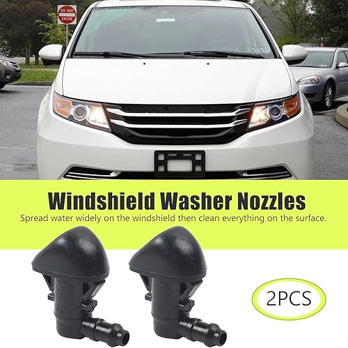 Miniatura 5 de Boquilla de limpiaparabrisas delantero, 76810-TK8-A01 repuesto para Honda Odyssey KAKCKLKX 2011-2014, juego de pares negro