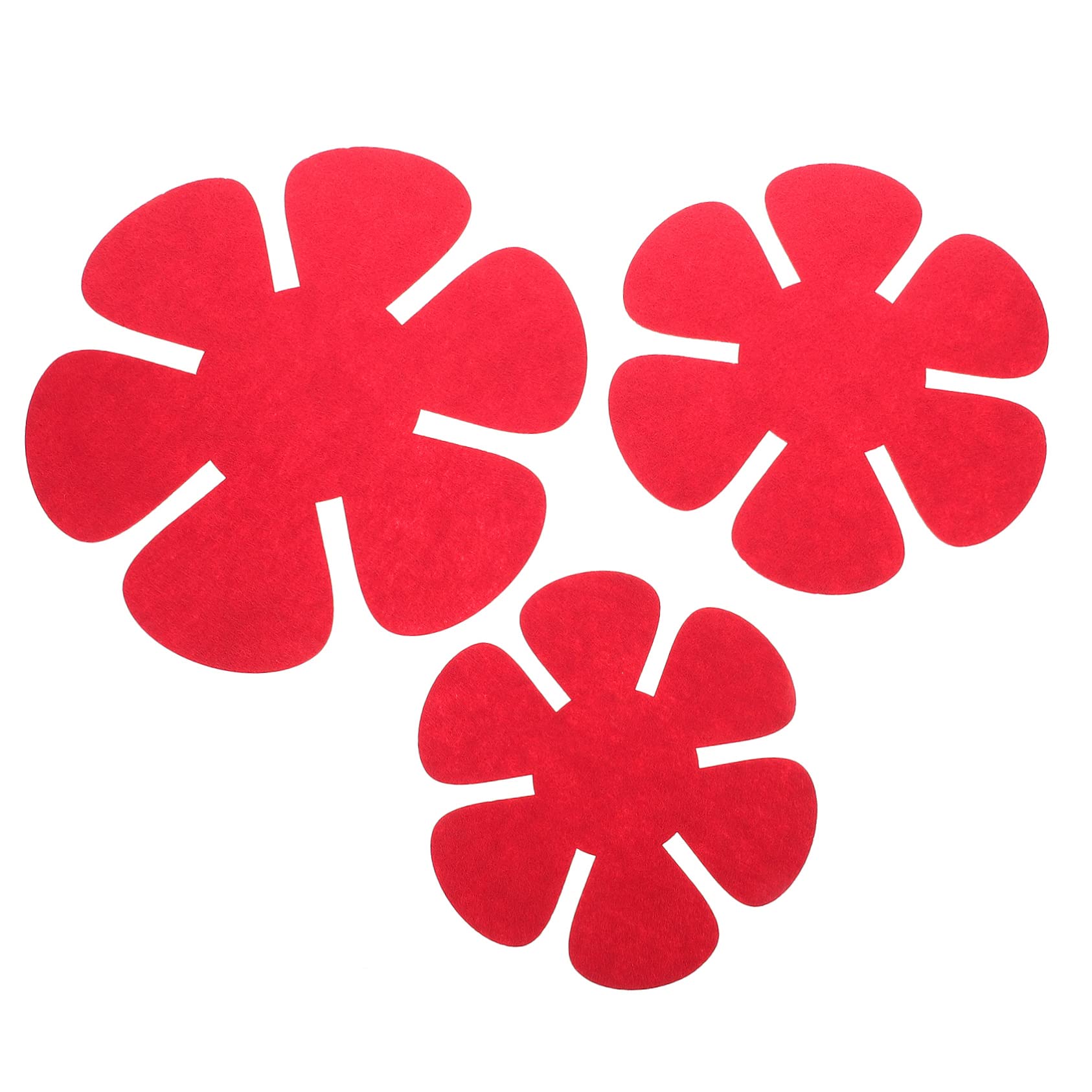 Protectores de Sartenes 12 Piezas de Tejido No Tejido Rojo | Antiadherentes, para Cocina y Traslado, Ayuda a Evitar Golpes y Desconchados, Formato Moderno