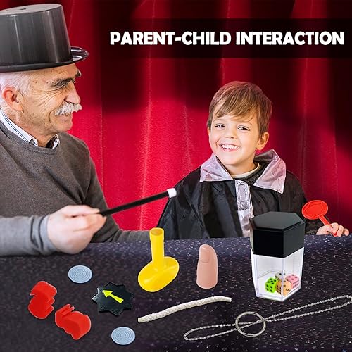 Miniatura 6 de Heyzeibo Magic Tricks - Juego de magia con varita mágica e instrucciones para niños, juguetes de regalo de cumpleaños de Navidad para niños de 6, 7,