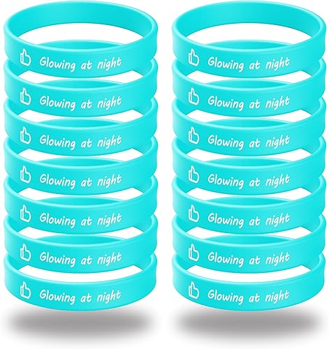 Harborway Pulseras de goma luminosas personalizadas, pulseras que brillan en la oscuridad, personalizadas para motivación, eventos, regalos, apoyo,