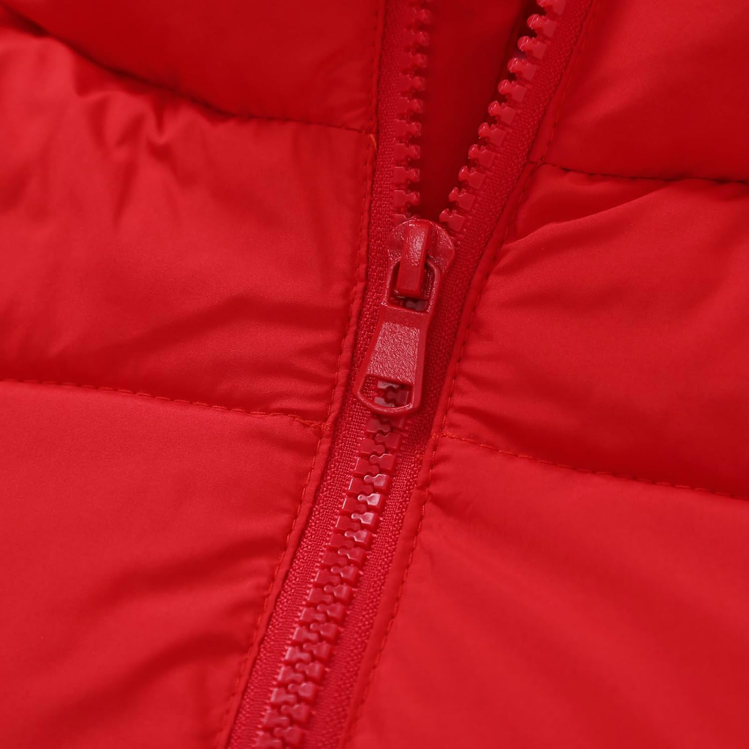 HILEELANG Kids Boy Girl Puffer Jacket Coat Hood Mid Length Light Weight Warm Insulated Padded Winter Outwear - Image 4