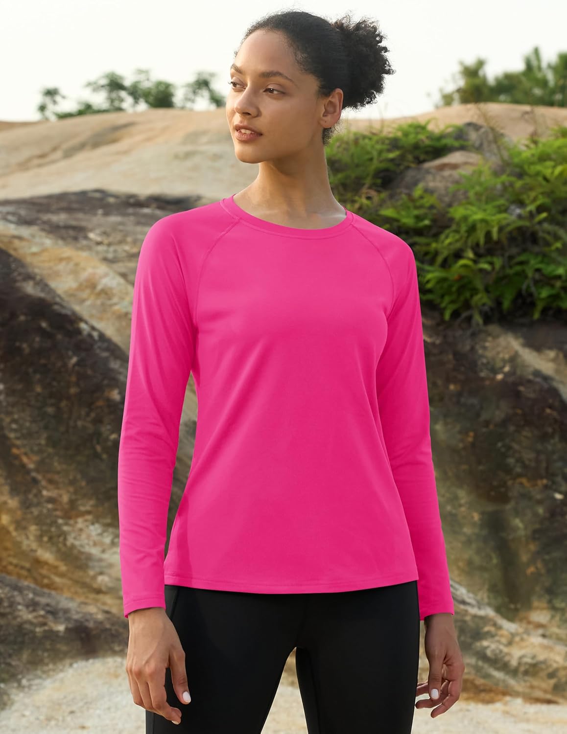 MAGCOMSEN Women's Thermal Shirts Fleece Pullover Long Sleeve Undershirt Tops Warm Workout Winter Base Layer - Image 3