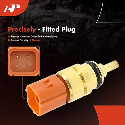 Miniatura 4 de A-Premium Sensor de temperatura del refrigerante del motor 4 pines compatible con modelos Hyundai y Kia - Sonata, Santa Fe, Tucson, Genesis,
