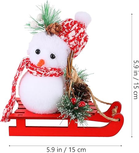 Miniatura 2 de Adornos de muñeco de nieve de Navidad, decoración de mesa rústica, centro de mesa, decoración de mesa, muñecos de muñeco de nieve de peluche, muñeco