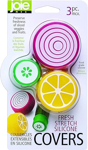 Joie Kitchen Gadgets 35100 Tapa elástica-35100 Fundas, Silicona, Transparente