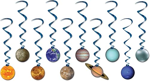 Remolinos del Sistema Solar (10 paquetes), talla única Se ajusta a la mayoría, Multicolor