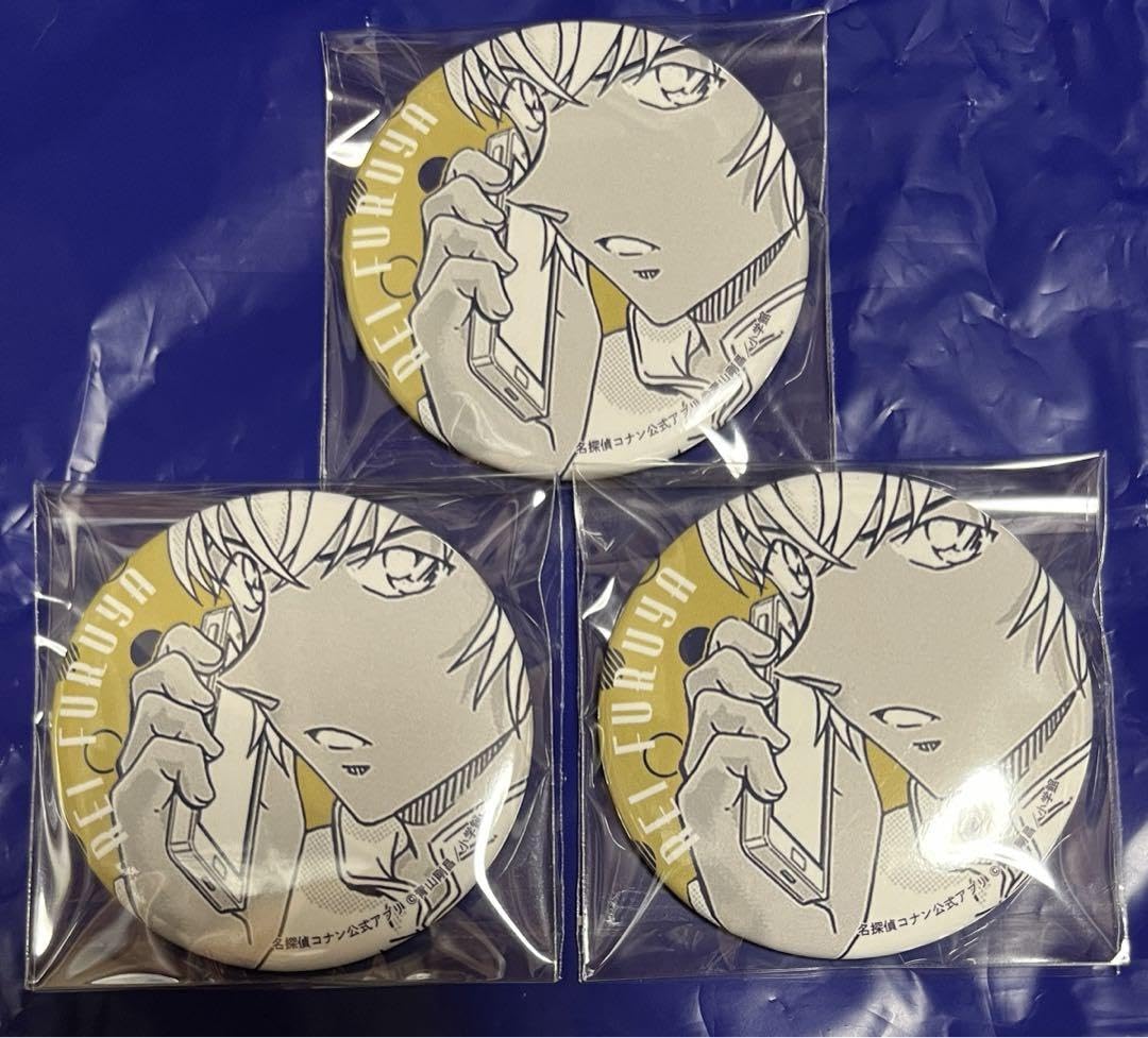 名探偵コナン安室透降谷零バーボンコナン公式アプリ缶バッジ