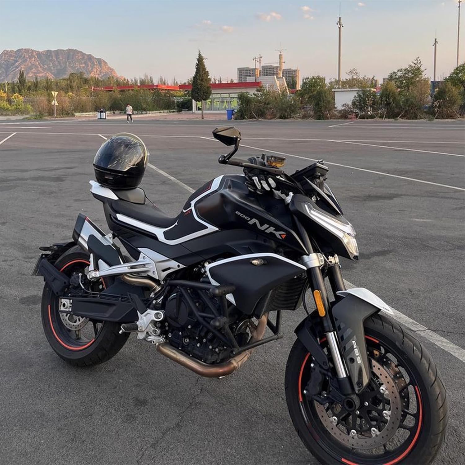 Handlebar Mirrors Side Rear View Mirror Side Mirror Reflectors Compatible with CFMOTO 800NK 2024 2025,450NK 2024 2025,Black,CFMOTO 800NK Accessories,CFMOTO 450NK Accessories