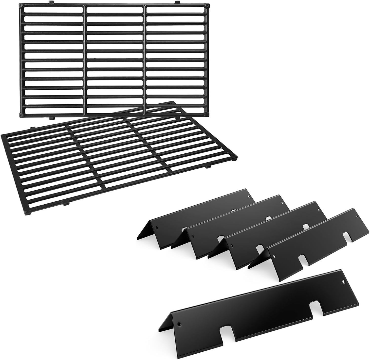 7636 Flavorizer Bars and 7638 Grill Grates for Weber Spirit 2 Grill Parts, Replacement Parts for Weber GS4 Spirit II & I E310 E320 S310 S320 Grills with Front Mounted Control