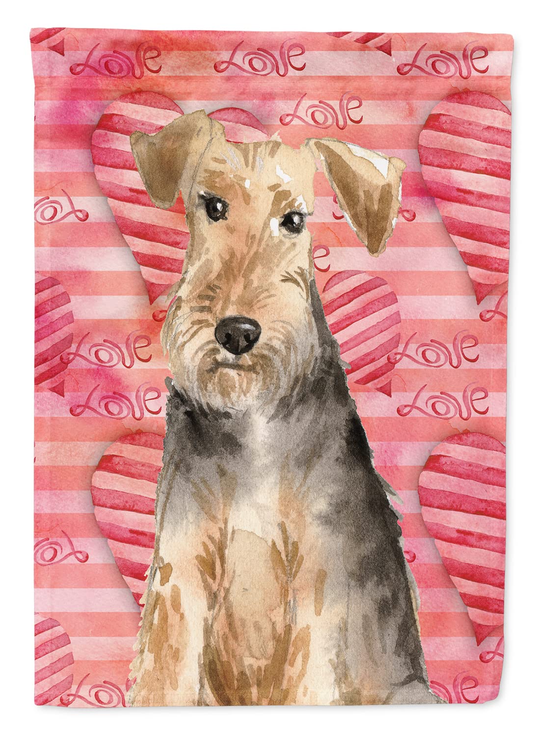 Welsh Terrier grand drapeau décoratif multicolore pour jardin