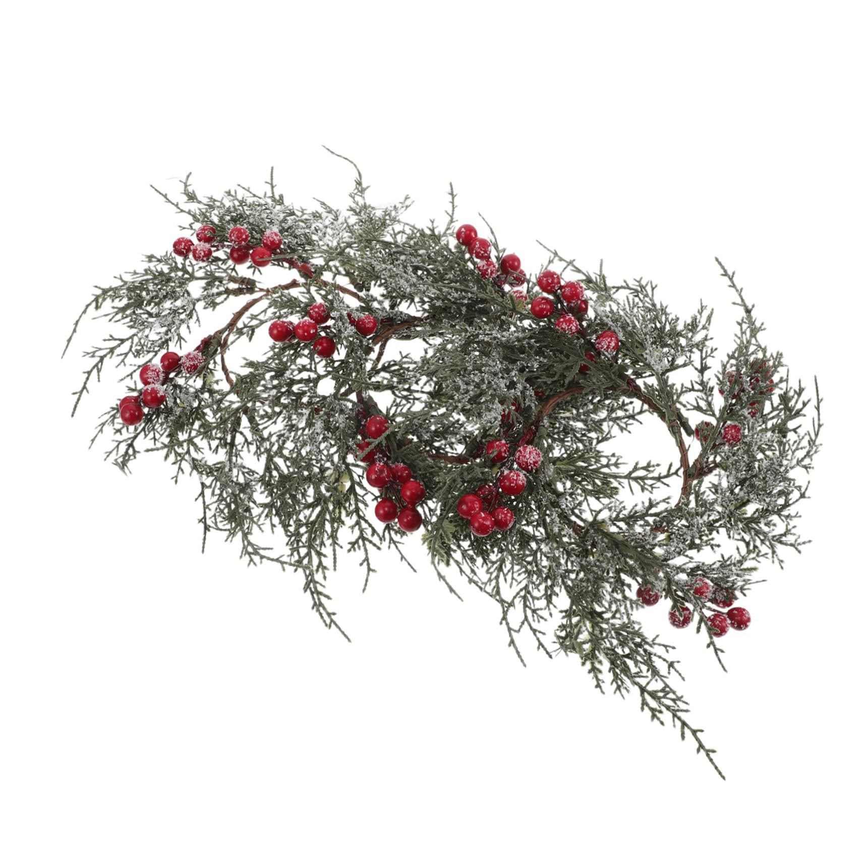 4 Piezas Anillos de Vela Navideños Artificiales con Bayas Rojas Pino para Candelabros de Pilar y Velas de Té Decoración Ligera y Reutilizable para Centro de Mesa Navideño