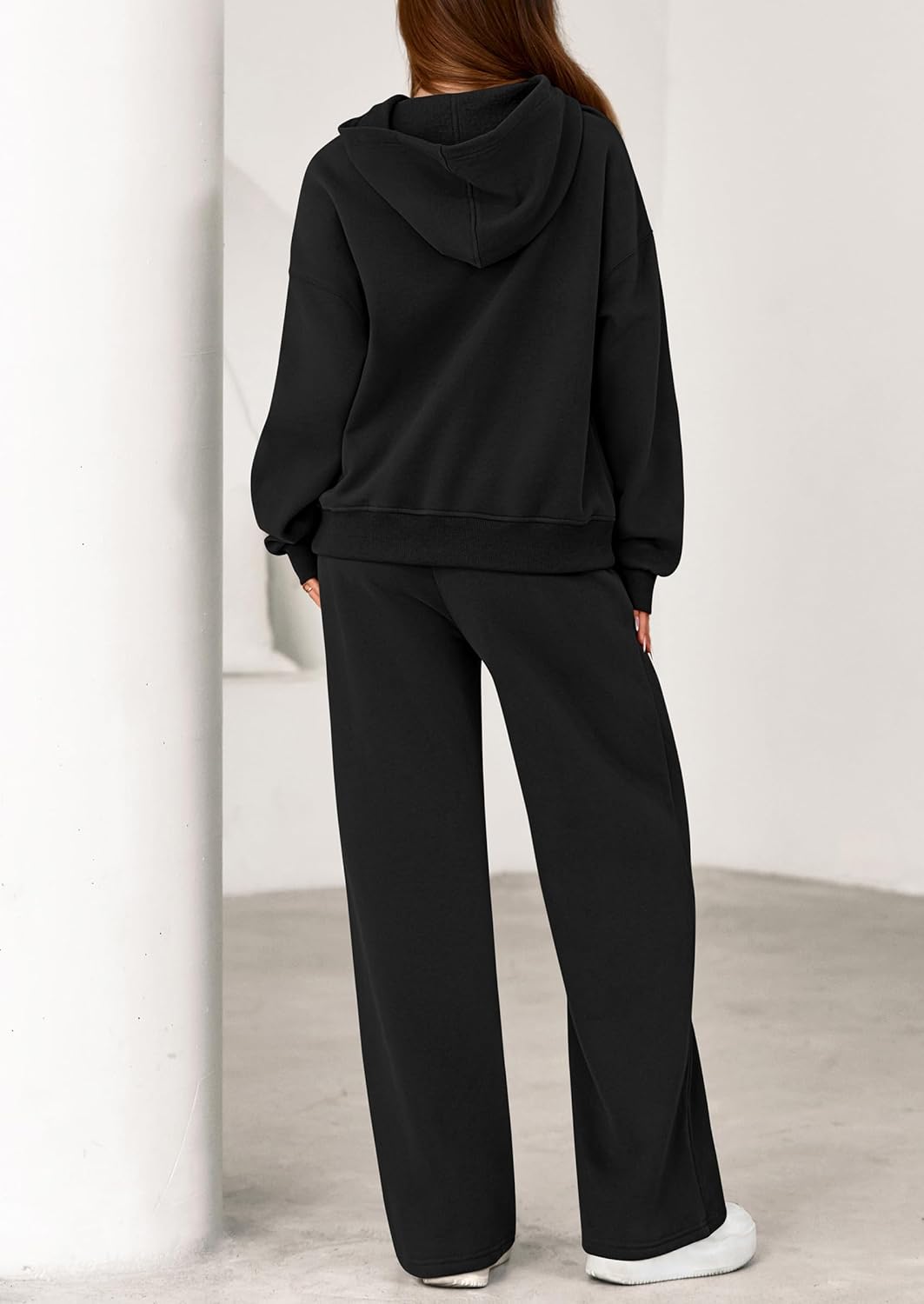 PRETTYGARDEN Women's 2 Piece Outfits Spring Sweatsuits Oversized Hoodies Wide Leg Sweatpants Tracksuits Lounge Matching Sets - Image 5