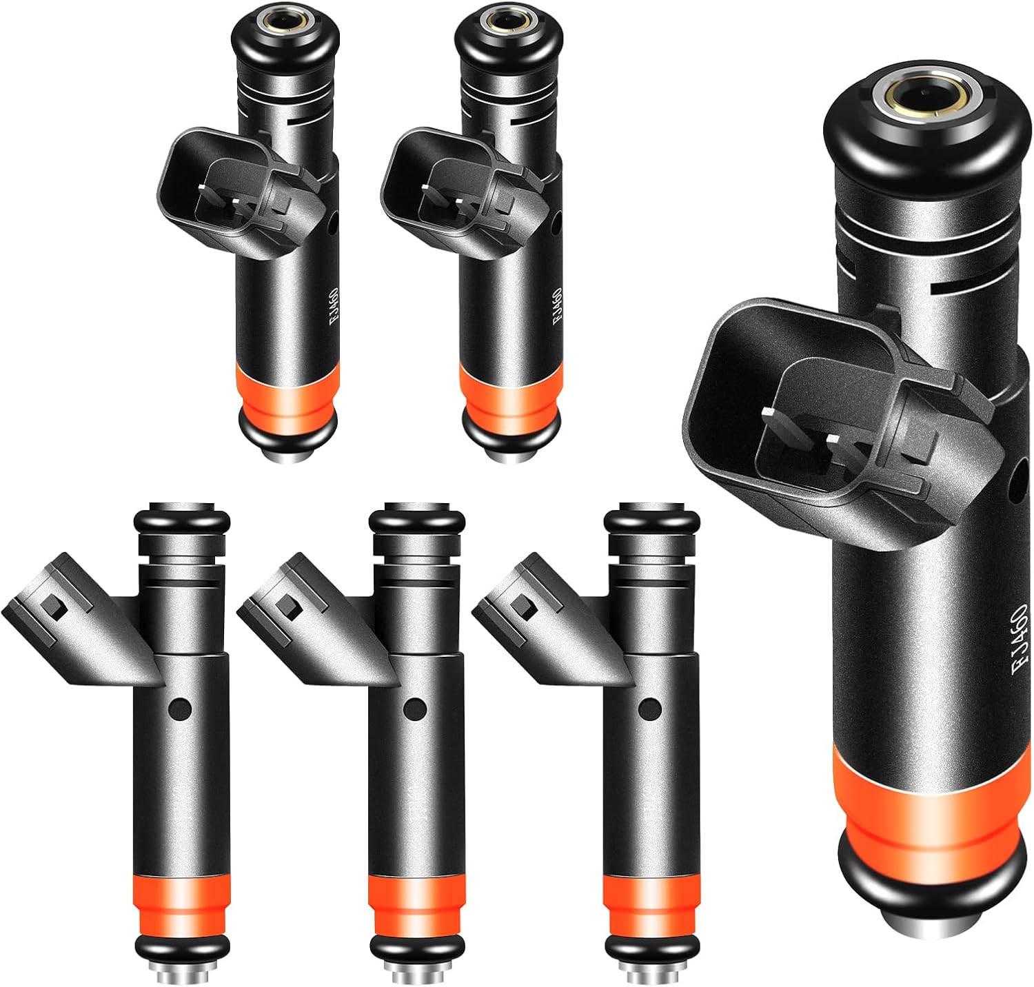 Upgraded FJ460 6 Pack Fuel Injectors Compatible with Ford E-150 2002-2003,for E-150/E-250 Econoline 1999-2002,for F-150 1999-2003,for F-150 Heritage 2004 4.2L