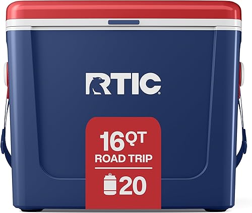 Miniatura 20 de RTIC Maletín Térmico para Viaje de 16 Qt, Aislado y Portátil con Correa y Asa para Exteriores, Playa, Picnic, Camping, Deportes, Viaje Gris oscuro