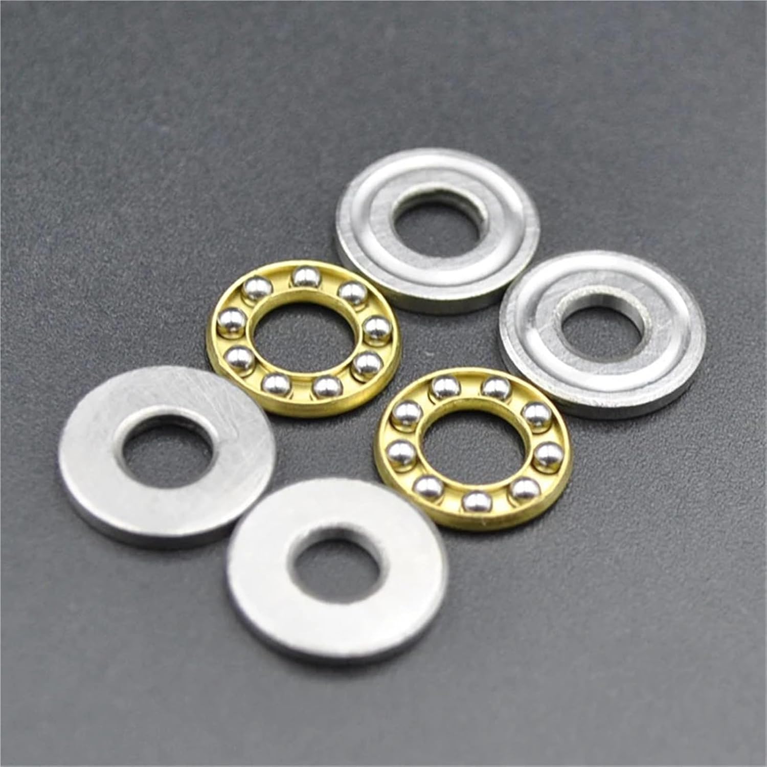 F4-10M f4 10m Thrust Bearing 4x10x4mm Miniature planar Bearing Inner Diameter 4 mm Mini Small Axial Ball Bearings(2Pcs)