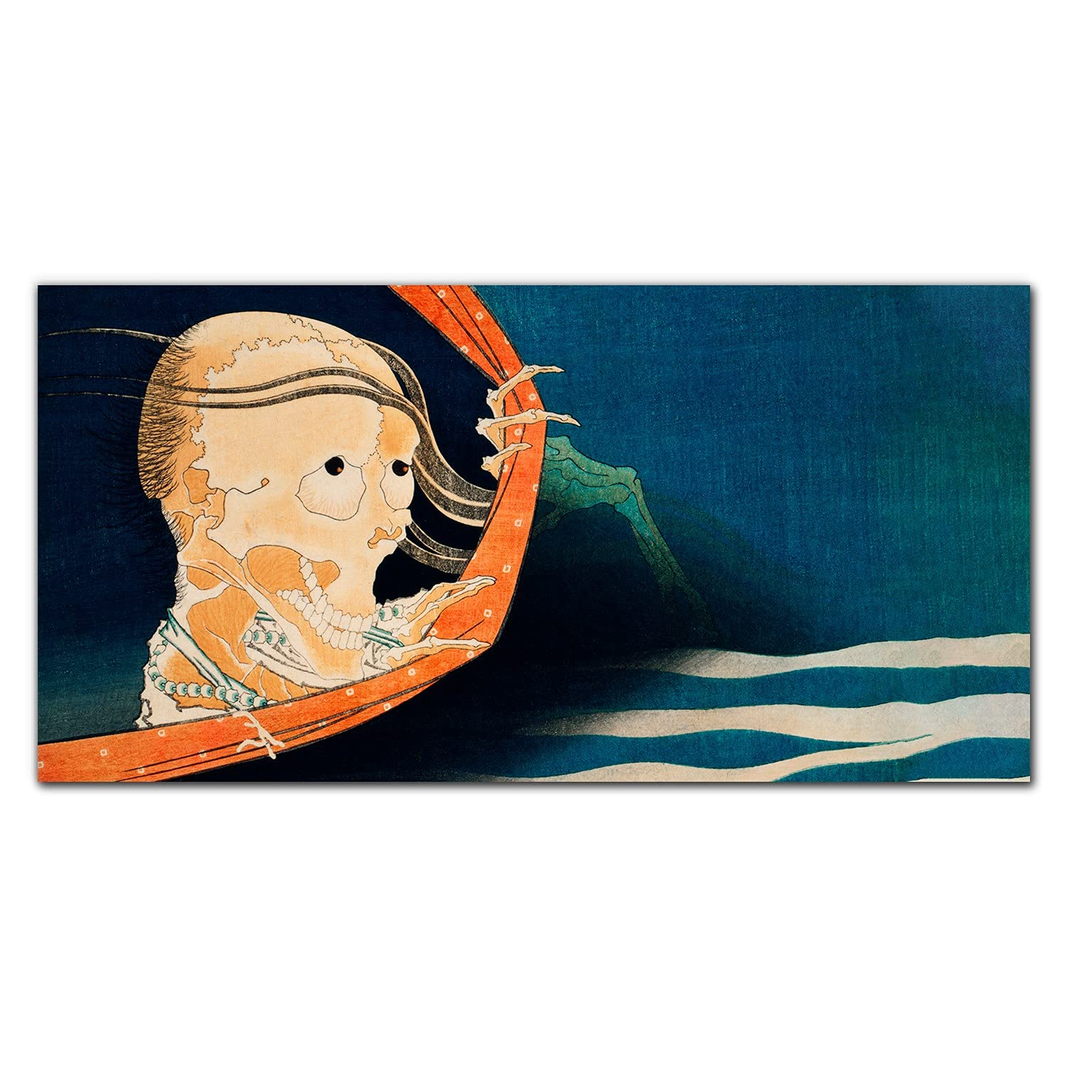 Crédence de cuisine 100x50cm en verre trempé adhésif motif Fantom de Kohada Koheji Coloray