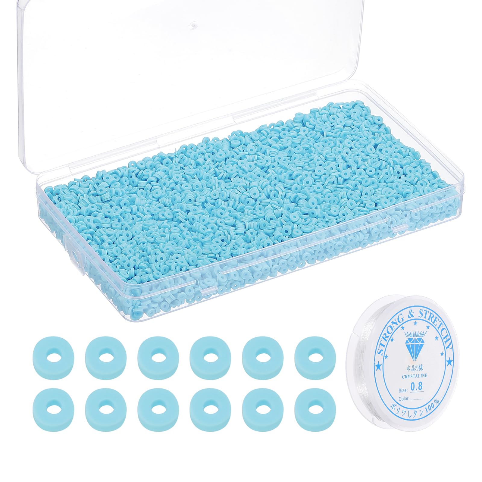 PATIKIL 4000 Pcs Clay Beads Bracelet Making Kit