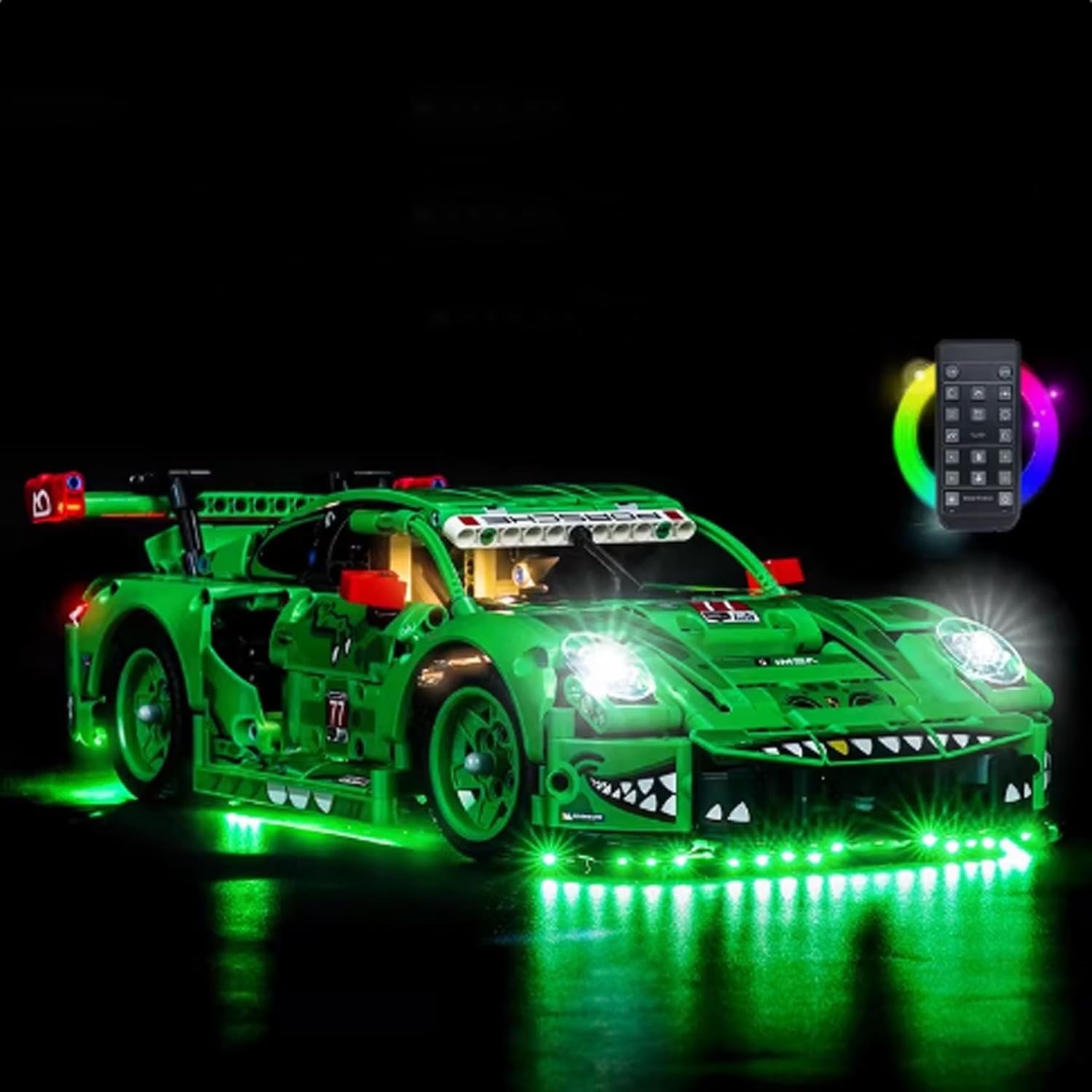 LED Lighting Kit Compatible with Lego 42224 Racing Car Series LED Light Set (Model Kit Not Included - Lighting Components Only) (Remote Control Version)