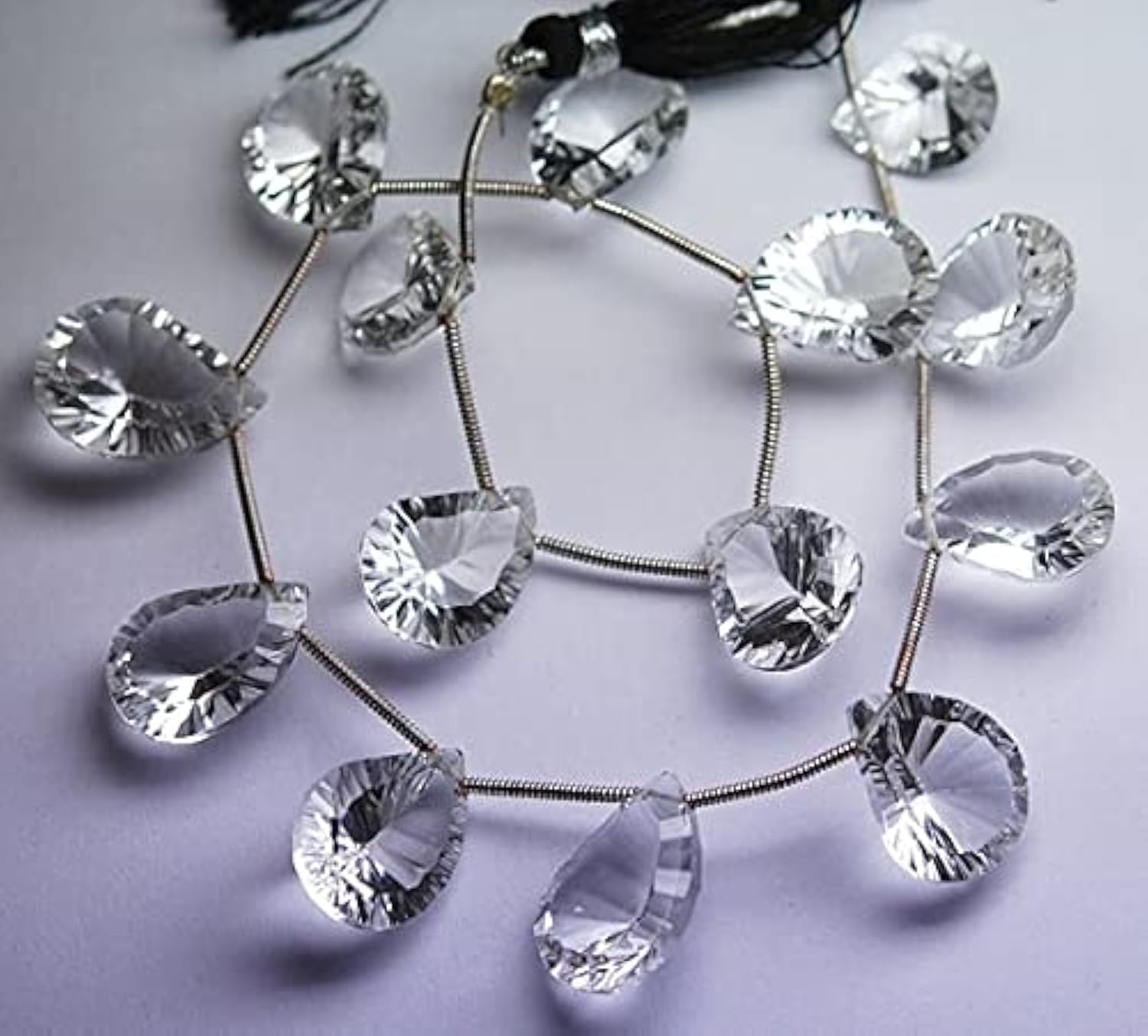 Pear Shaped Briolettes LKBEADS cristal 13-15mm pour éliminer les reflets ternes de vos bijoux
