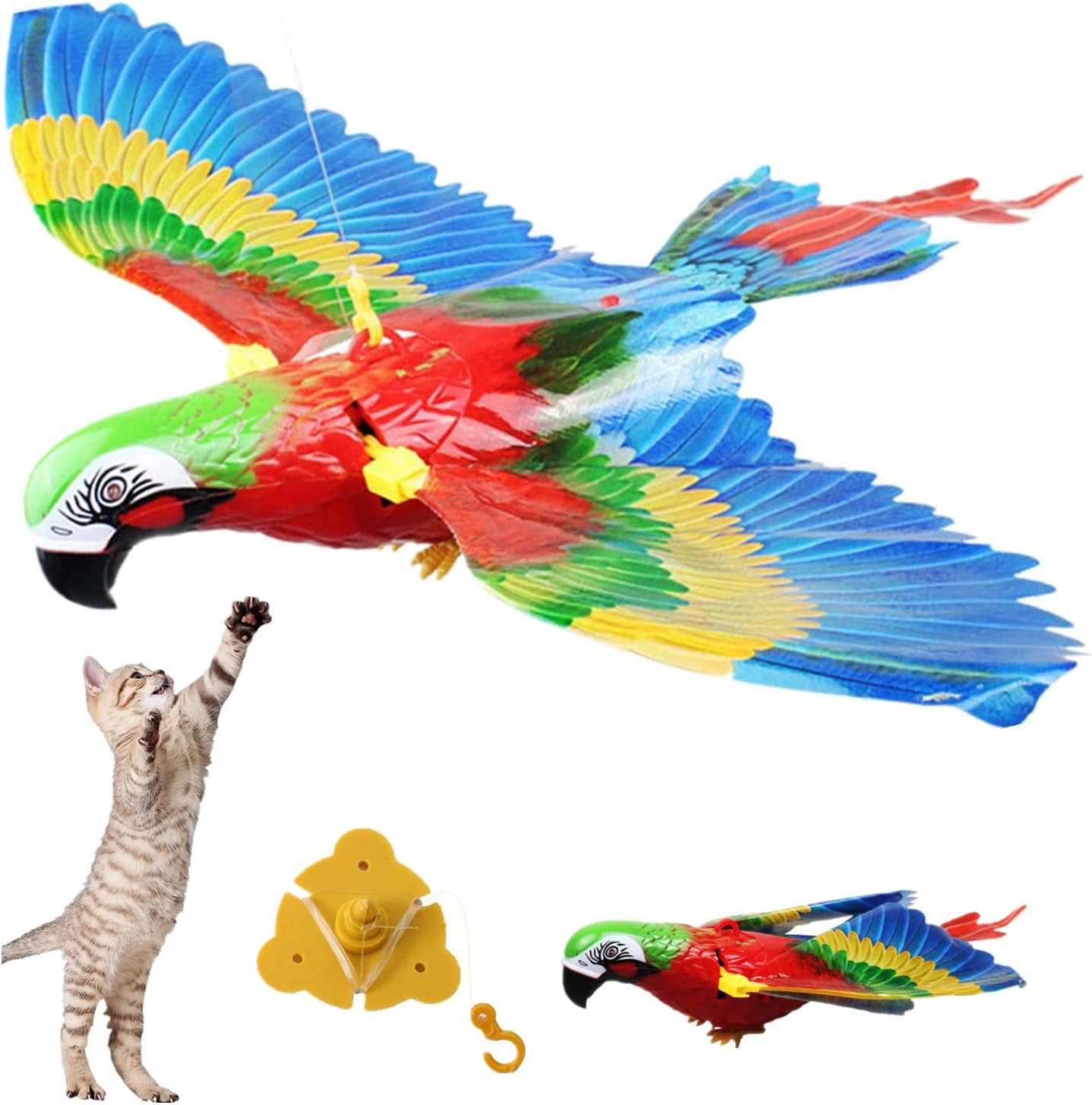 Winnsell Flying Bird Cat Toys, Simulated Birds Interactive Cat Toy