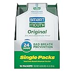 SmartMouth Original Activated Mouthwash Single Packs, Travel Mouthwash, Fresh Mint, 10 Pack