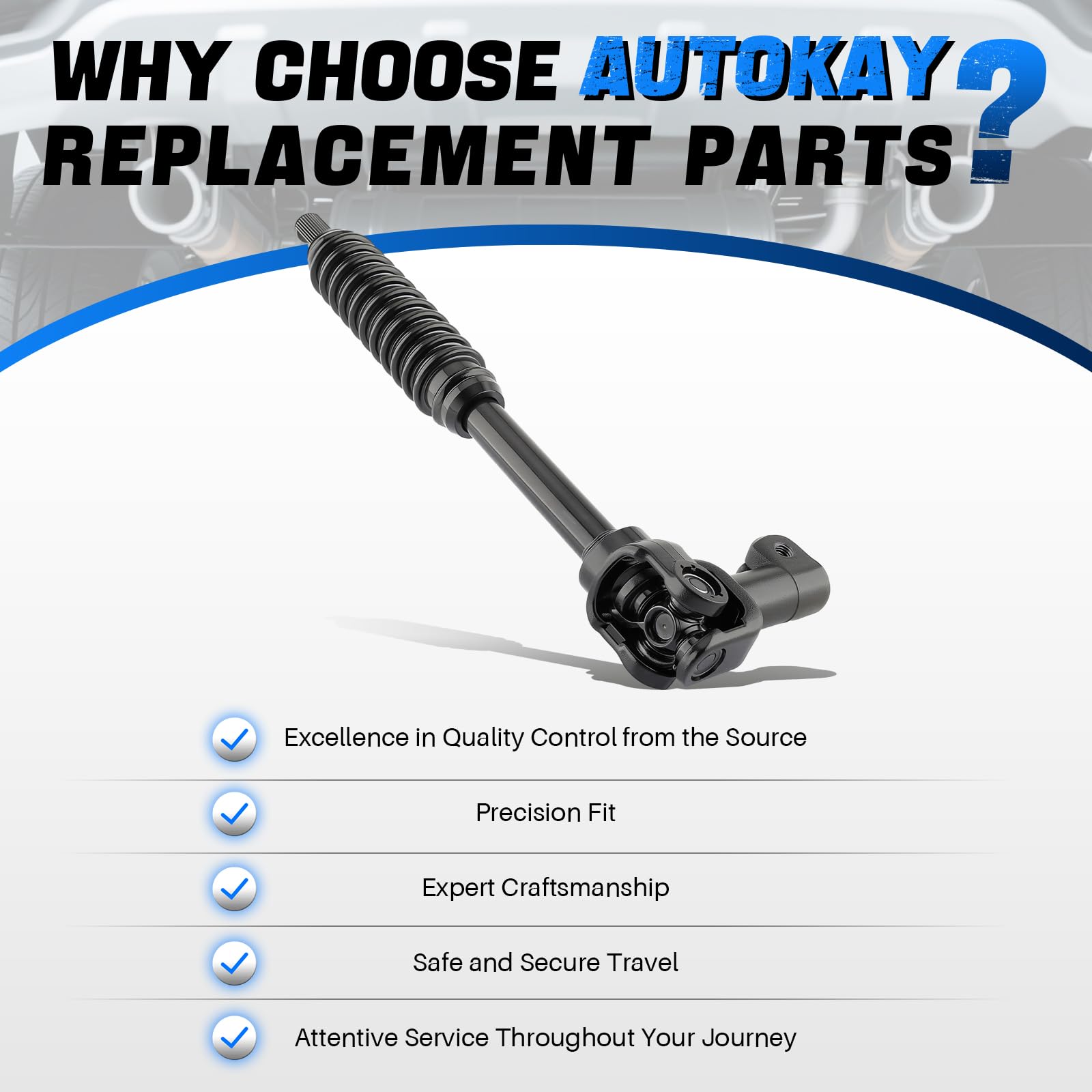 AUTOKAY 45203-04021 Albero sterzo inferiore compatibile con albero sterzo intermedio Tacoma 4WD 2005-2015