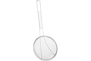 Winco Stainless Steel 6-Inch Strainer with Fine Mesh
