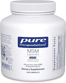 Pure Encapsulations MSM Capsules | Sulfur Supplement to Support Joints, Immune System, Connective Tissue, and Respiratory Health* | 250 Capsules