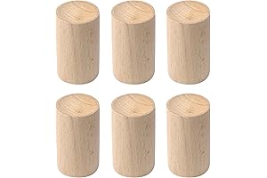 Diameter 1.2 Inch Wooden Essential Oil Diffuser,6 pcs Beech Diffuser,Small Wooden Diffuser for Essential Oils