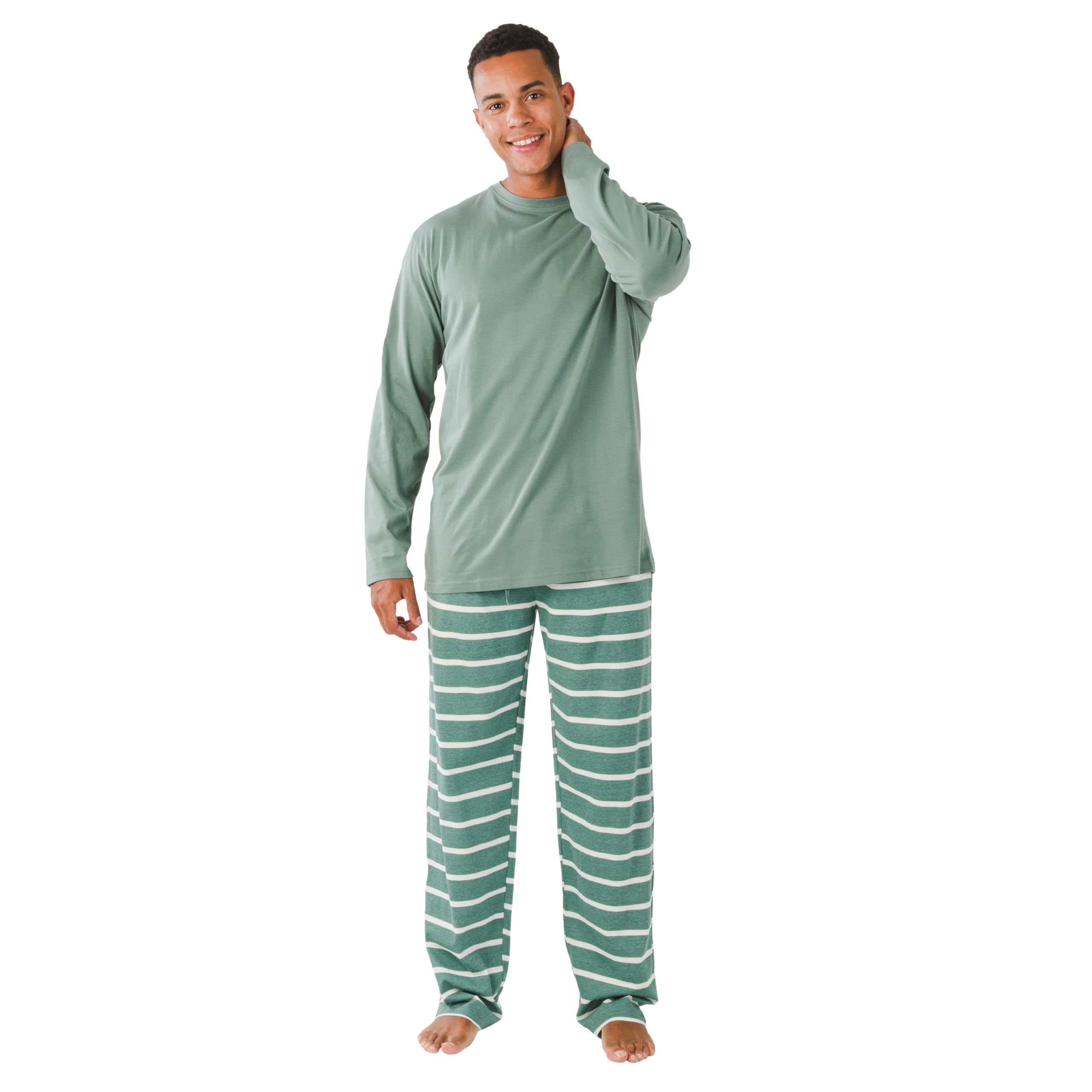 TRAMAS+ Pyjama Court Femme 100% Coton – T-Shirt + Short Respirant, Confort Été Printemps