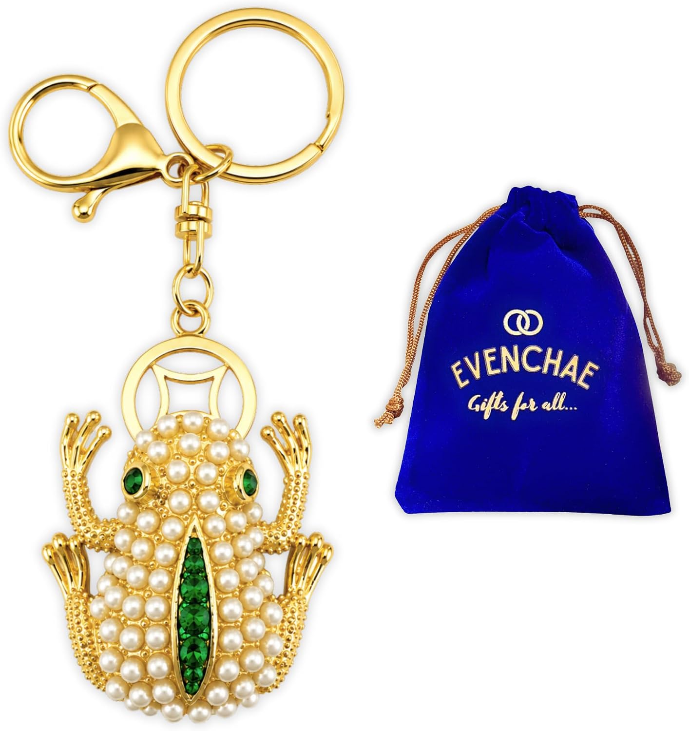 Sparkly Rhinestone Keychain + Velvet Gift Bag image 2