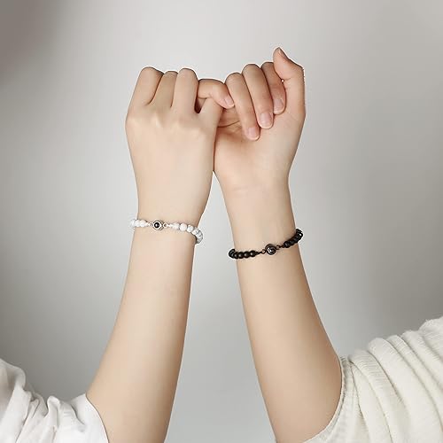 Miniatura 2 de Pulsera con texto en inglés "I Love You" para parejas, regalos para mi hombre, novio, novia, marido, esposa, mi amor, prometida, para el día de San
