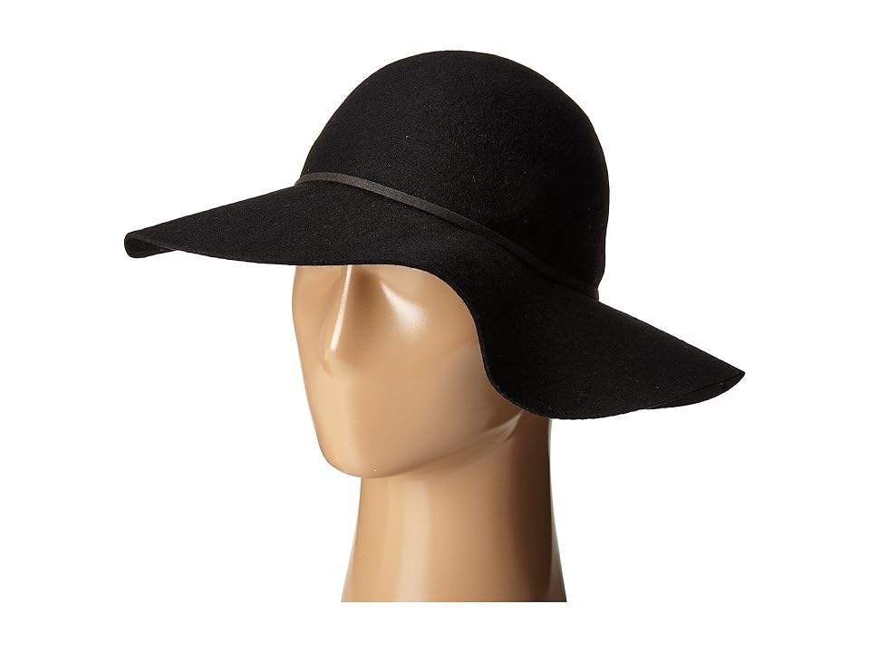 

San Diego Hat Company WFH7950 Floppy with Round Crown and Faux Suede Band (Black) Caps