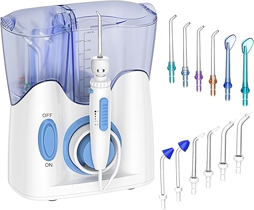 Limpiador dental H2ofloss con agua diseño silencioso 50 dB con 12puntas multifunción de irrigador dental para la familia hf8whisper Limpiador dental H2ofloss con agua diseño silencioso 50 dB con 12puntas multifunción de irrigador dental para la familia hf8whisper