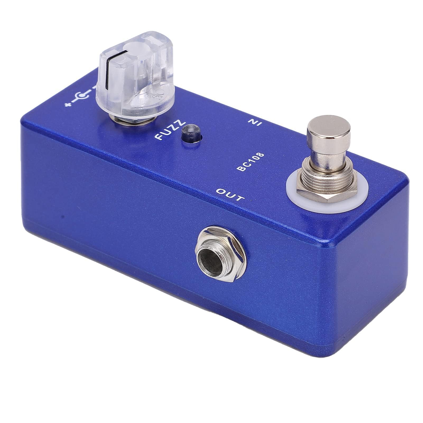 Fuzz Pedal, Fuzz Guitar Effect Pedal, Mini Metal Fuzz Single Effect Fuzz Pedal True Bypass