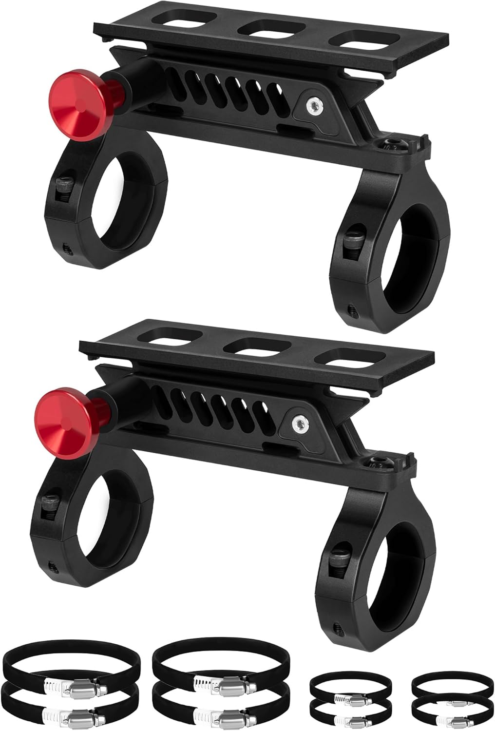 2PCS UTV Fire Extinguisher Mount Kits, Quick Release Roll Bar Fire Extinguisher Holder Fit for 1.75"-2" Roll Cage, Compatible with Polaris RZR/ Maverick Can Am X3/Kawasaki/Talon Pioneer