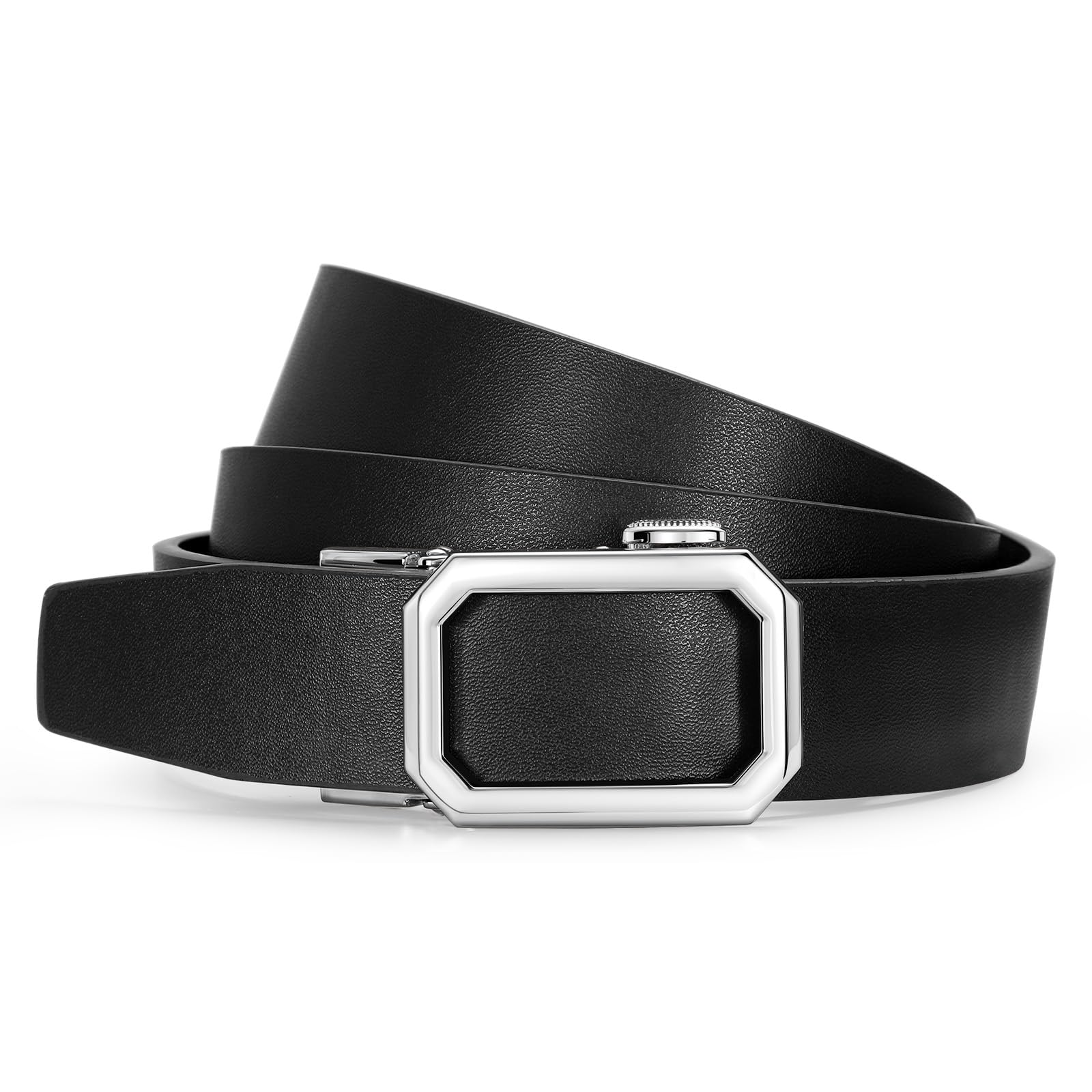 SUOSDEY Ratschengürtel für Damen, Automatik Ledergürtel ohne löcher für Jeanshosen verstellbare 31 mm Breite