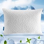 Oreiller de refroidissement pour dormir, oreillers en mousse de mémoire éparpillée Taille de la Reine 2 Oreiller de lit pour le dos latéral Sleeps, oreillers réglables cool pour les lits chauds avec housse lavable amovible