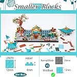 OundarM Mini Chinese Classical Garden Building Blocks Set, Cherry Blossom Botanical Collection Building Set for Adults, 14+ Teens, Home Decor Accessories (2350 Pcs) | Cherry Blossom Botanical Collection Building Set Teens, Home Decor Accessories (235