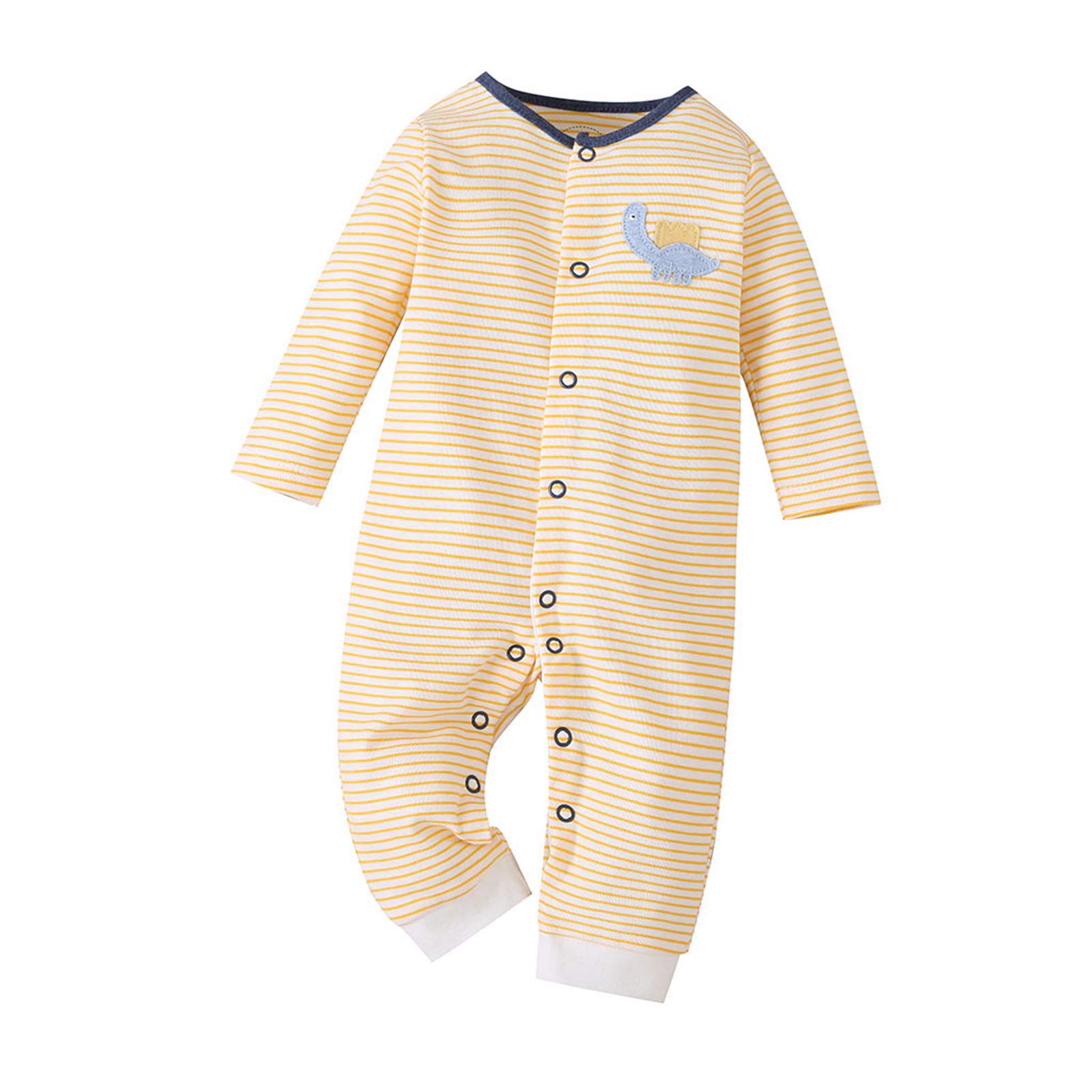 amropi Bébé Filles Garçons Grenouillères Coton Pyjamas Lot de 3 Bodys Combinaison pour 0-18 Mois