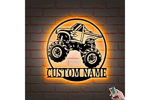 Custom Monster Truck Decor: Illuminate Your Home with Muscle Power