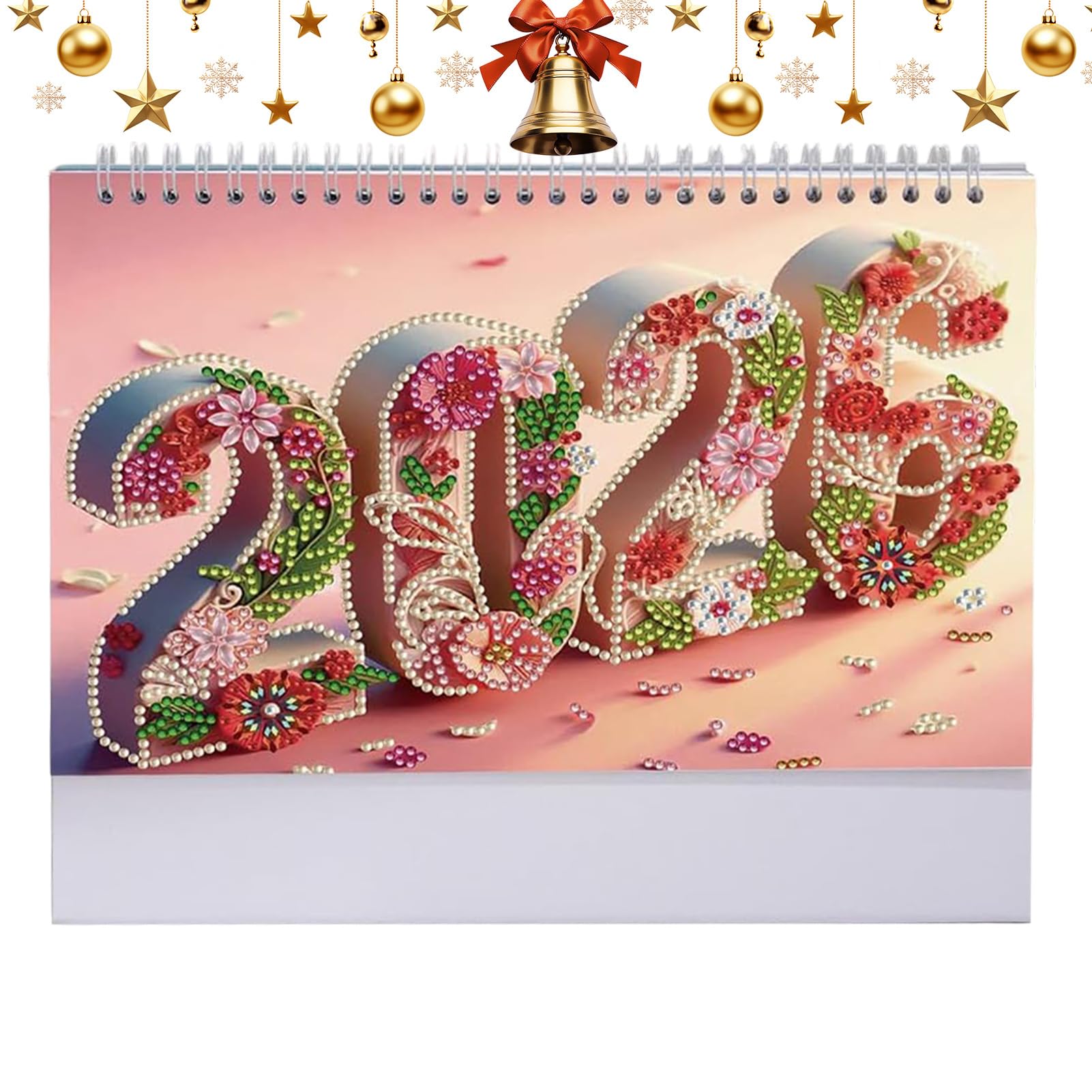 Calendario Da Tavolo 2026 Con Decorazioni Cristalline Per Ufficio Casa