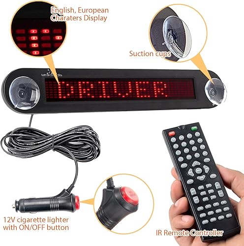 Miniatura 3 de Mando a distancia LED de señal programable para autos DC 12v