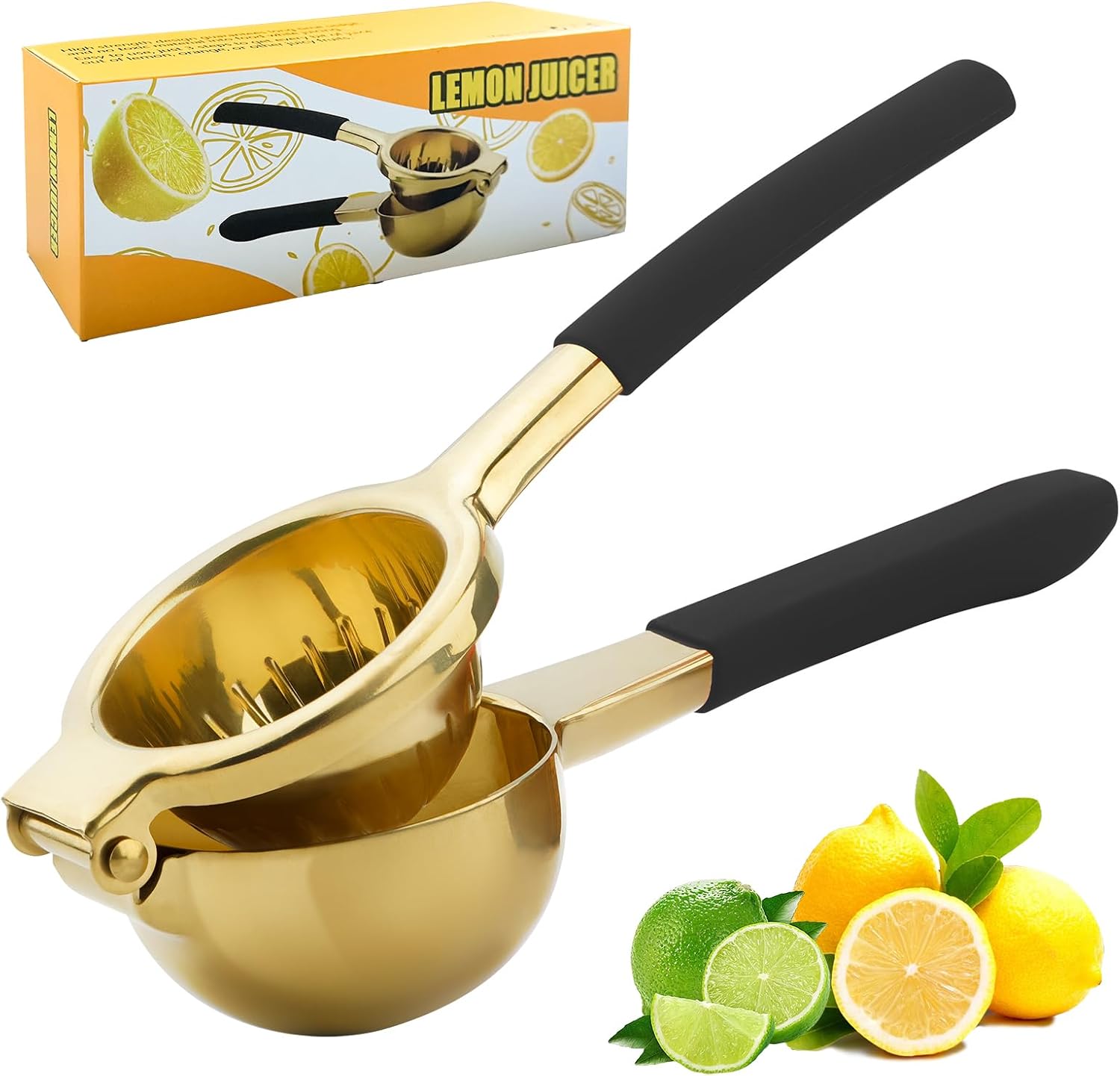 SHIKORI Lemon Squeezer,304 Stainless Steel Citrus Press Juicer